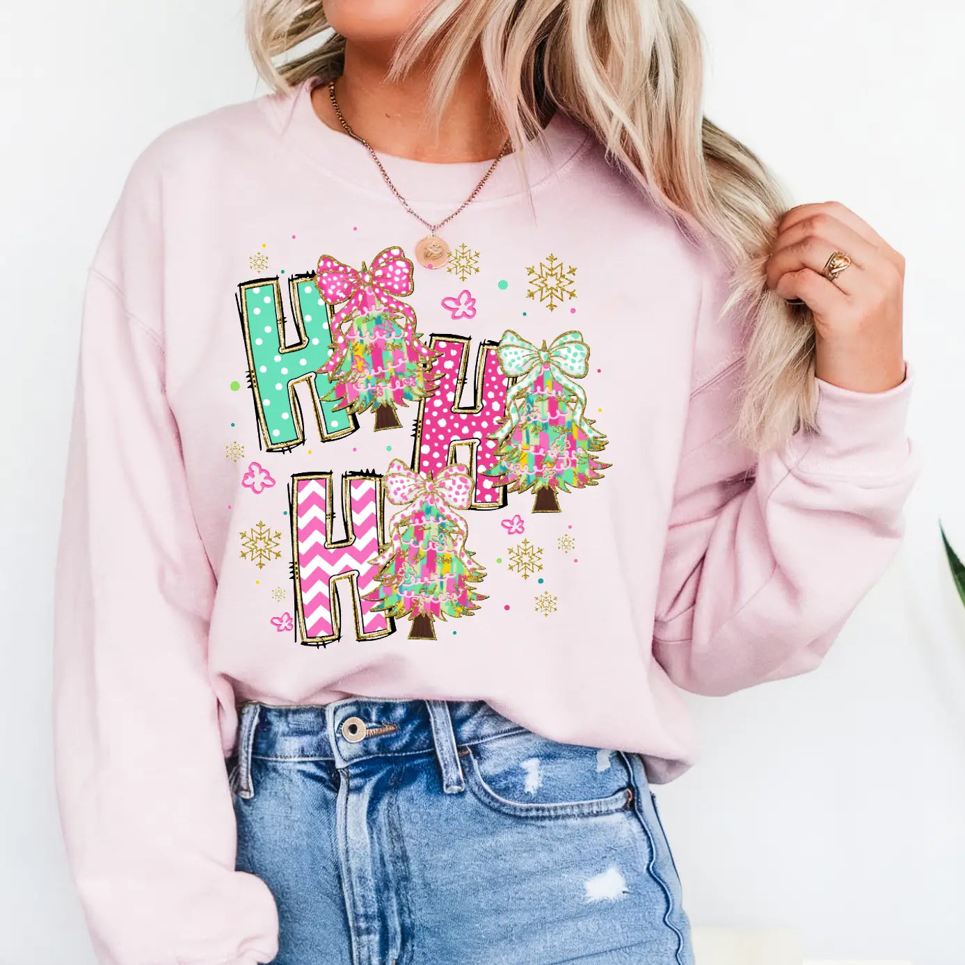 HO HO HO CREWNECK TEE/SWEATSHIRT