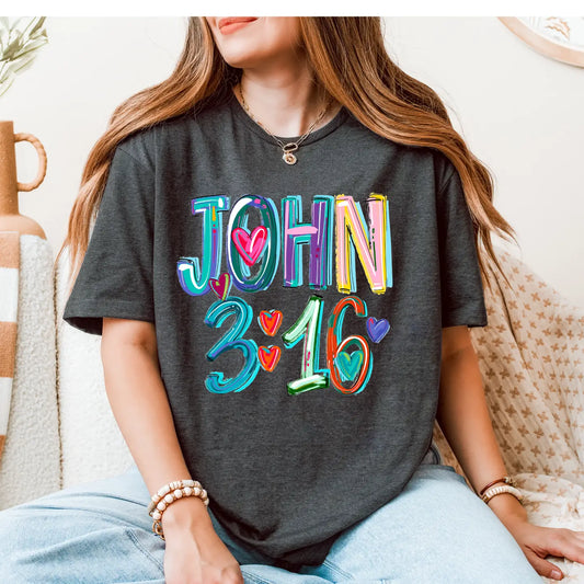 JOHN 3:16 CREWNECK TEE/SWEATSHIRT