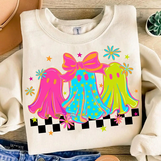 NEON GHOSTS CREWNECK TEE/SWEATSHIRT