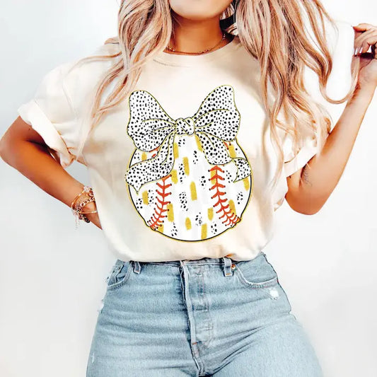 BRUSHSTROKE BASEBALL CREWNECK TEE/SWEATSHIRT