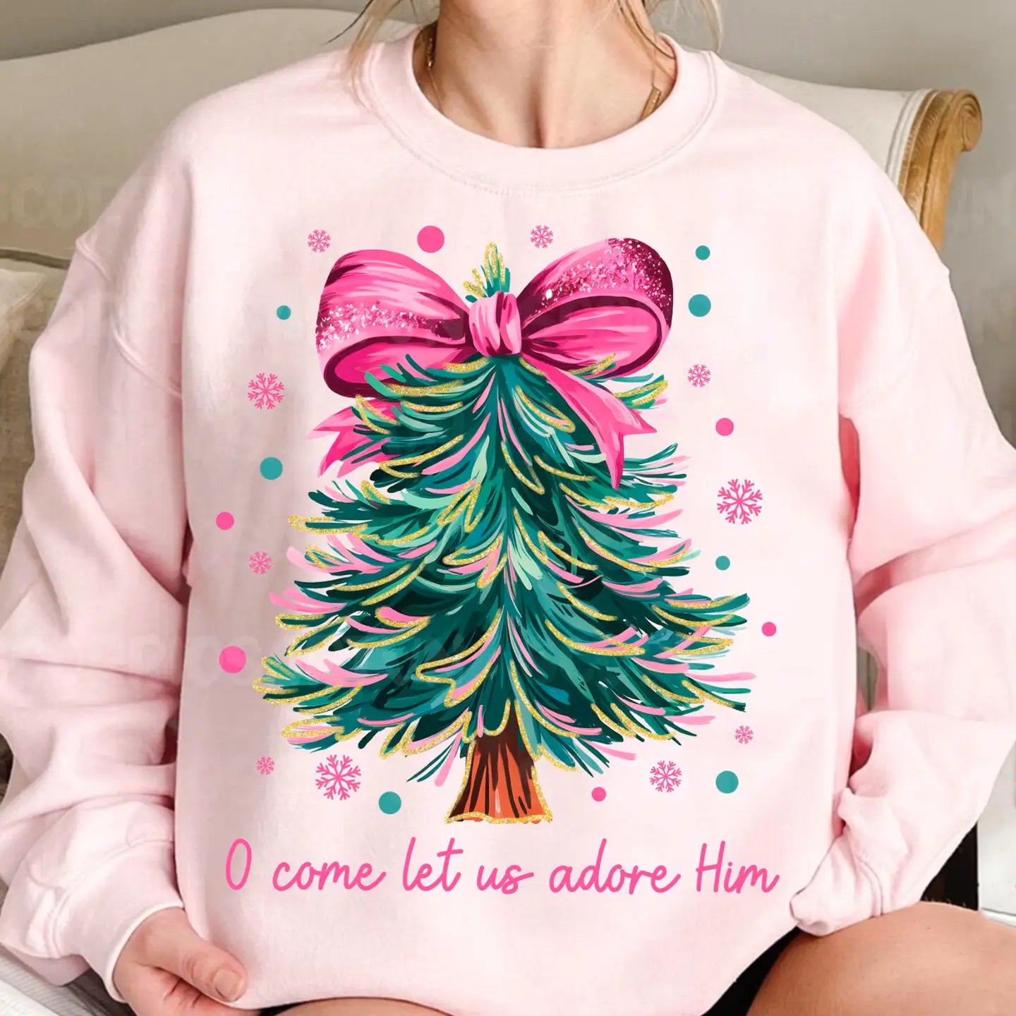 O COME LET US ADORE HIM CHRISTMAS TREE
