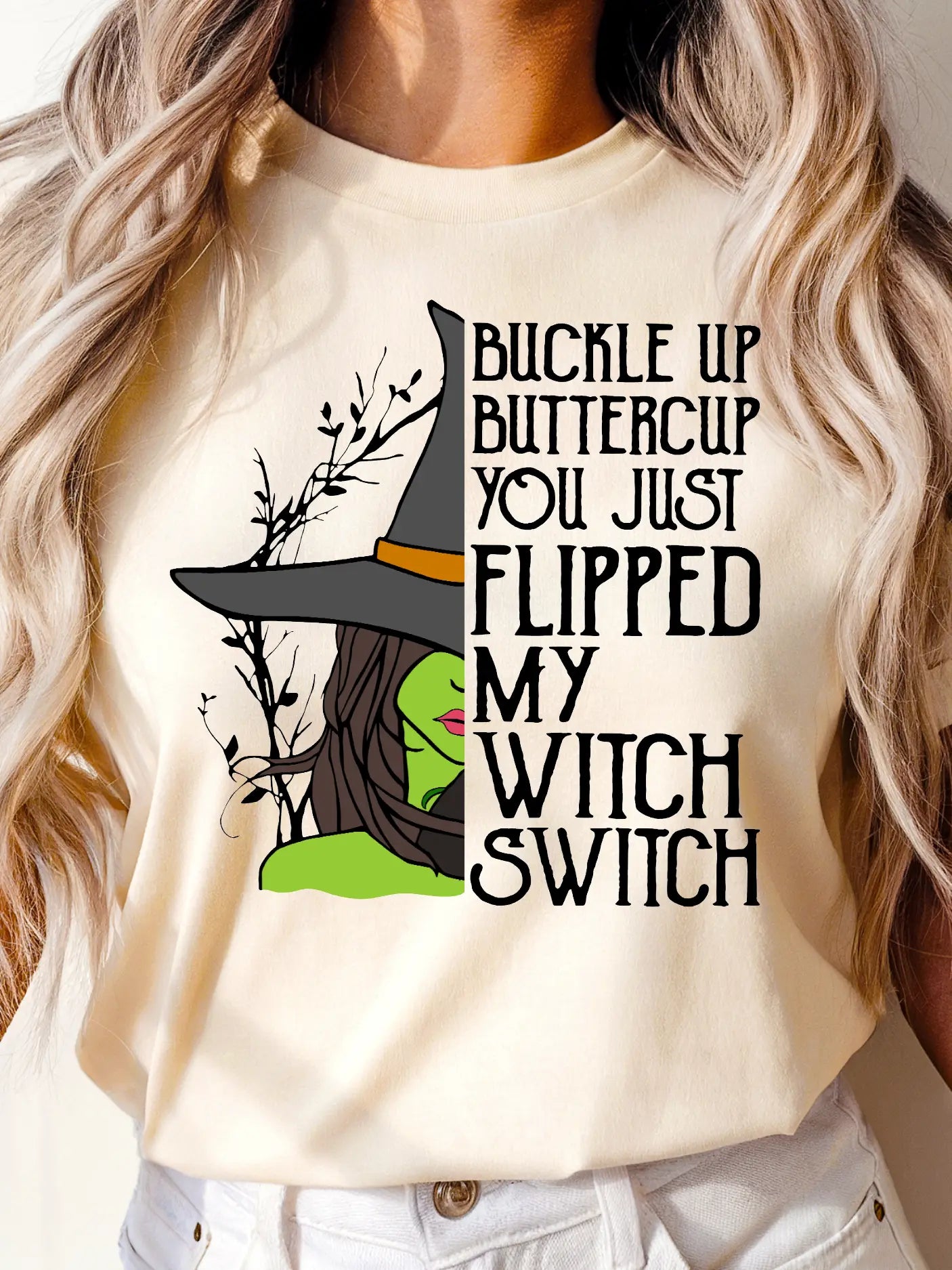 BUCKLE UP BUTTERCUP CREWNECK TEE/SWEATSHIRT