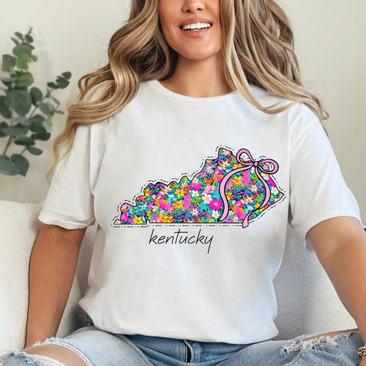 KENTUCKY FLORAL STATE CREWNECK TEE/SWEATSHIRT
