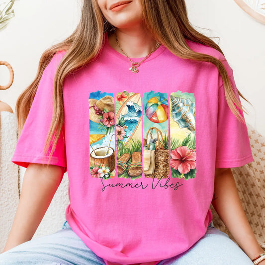 SUMMER VIBES CREWNECK TEE