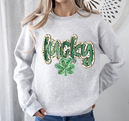 LUCKY CREWNECK TEE/SWEATSHIRT