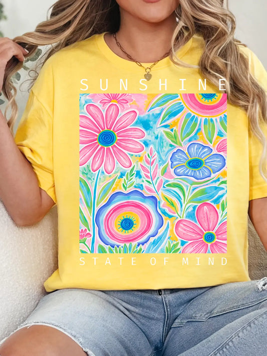 SUNSHINE STATE OF MIND CREWNECK TEE/SWEATSHIRT