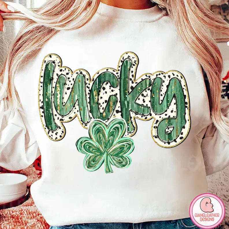 LUCKY CREWNECK TEE/SWEATSHIRT