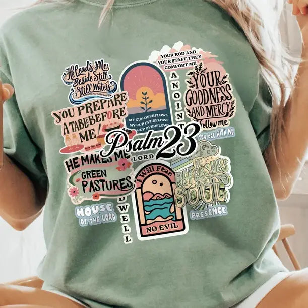 PSALM 23 CREWNECK TEE/SWEATSHIRT