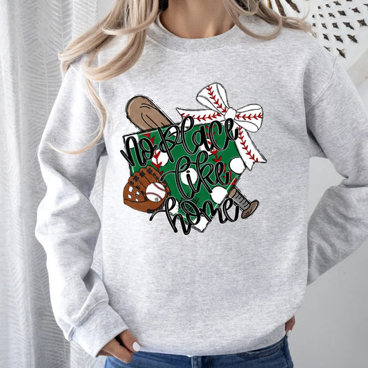 NO PLACE LIKE HOME CREWNECK TEE/SWEATSHIRT