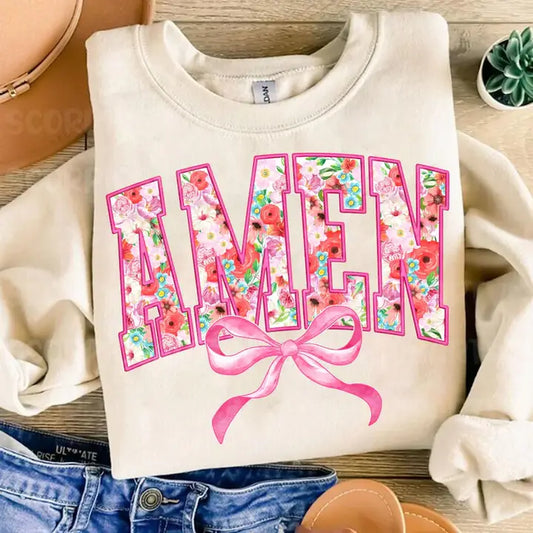 AMEN CREWNECK TEE/SWEATSHIRT