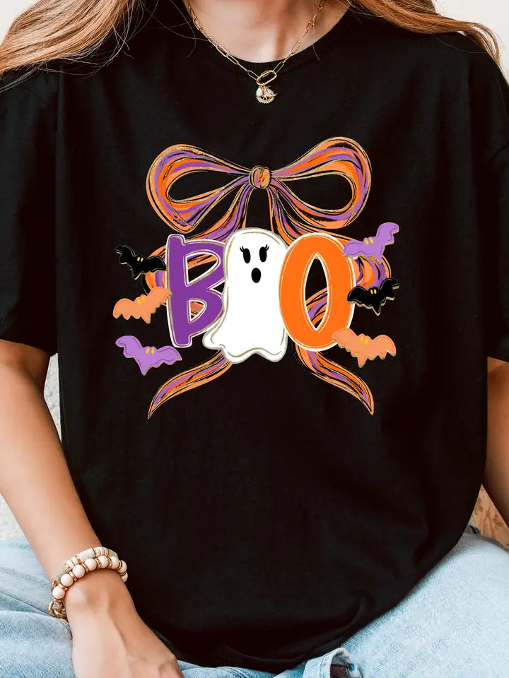 BOO COQUETTE CREWNECK TEE/SWEATSHIRT