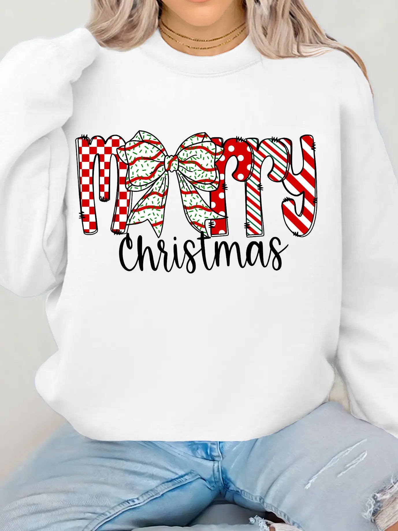 MERRY CHRISTMAS CAKE BOW