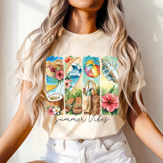 SUMMER VIBES CREWNECK TEE