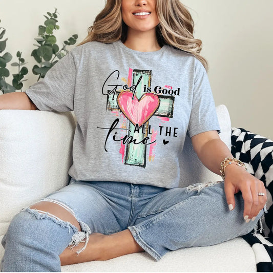 GOD IS GOOD CREWNECK TEE/SWEATSHIRT