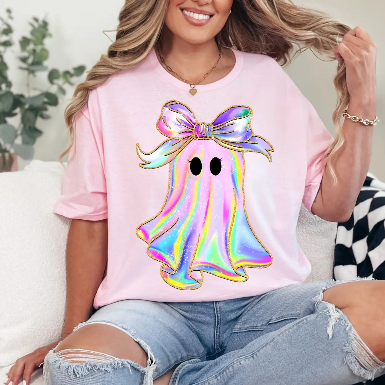 GHOST CREWNECK TEE/SWEATSHIRT