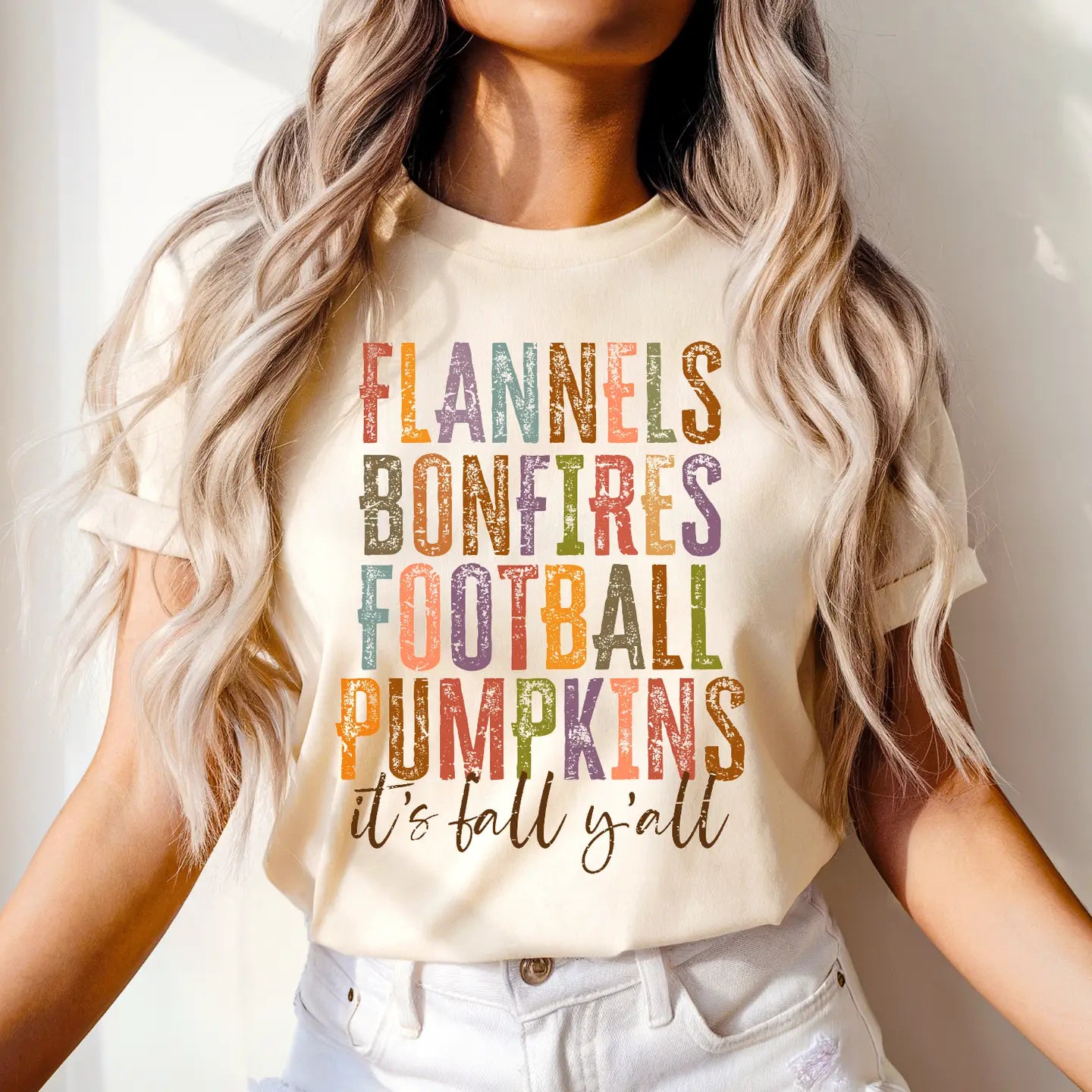 FLANNELS BONFIRES.. CREWNECK TEE/SWEATSHIRT