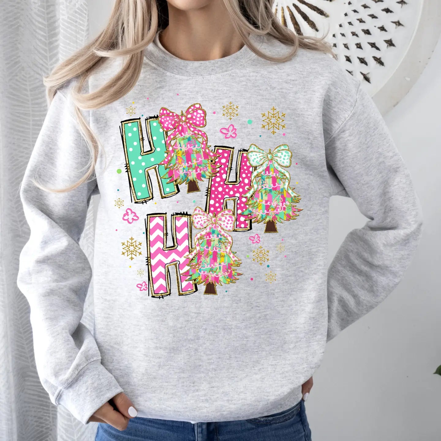 HO HO HO CREWNECK TEE/SWEATSHIRT