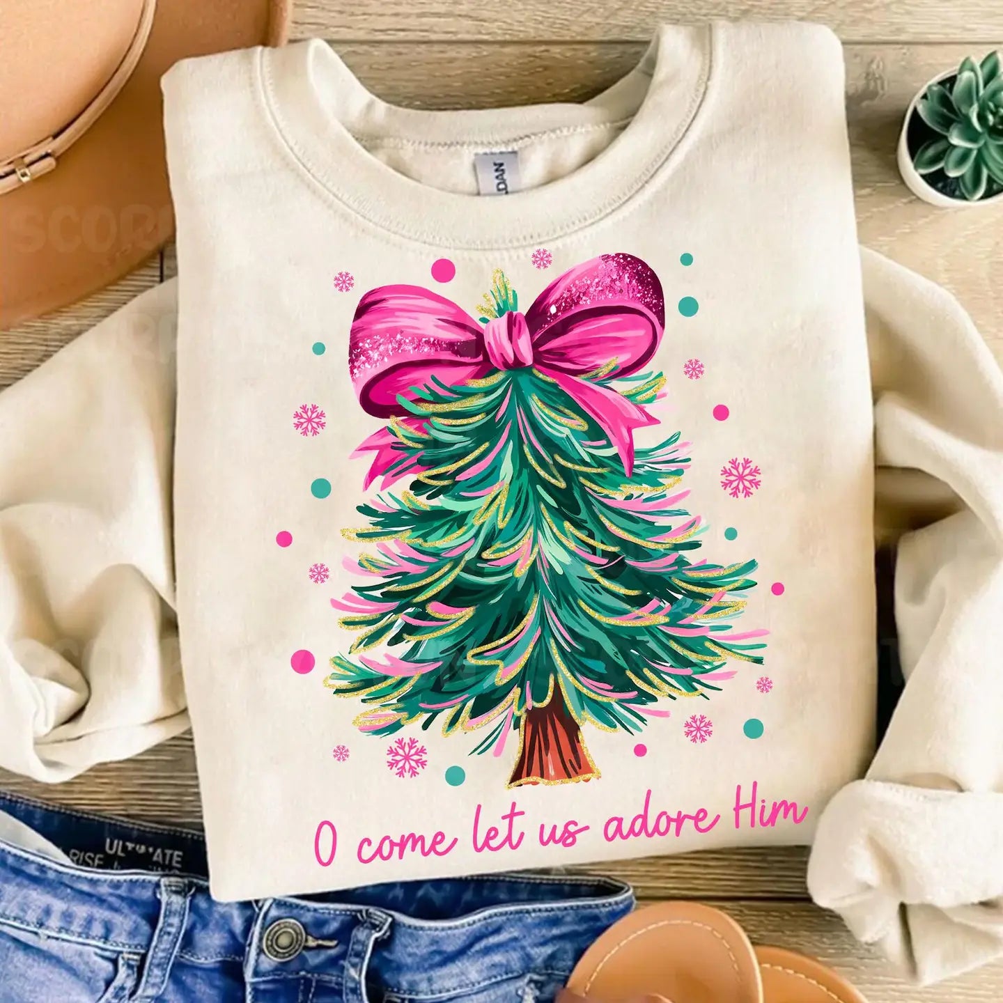 O COME LET US ADORE HIM CHRISTMAS TREE