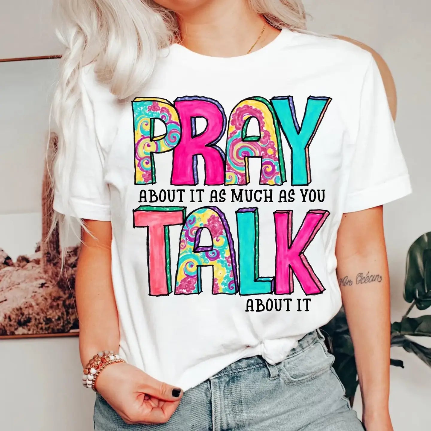 PRAY ABOUT IT.. CREWNECK TEE/SWEATSHIRT