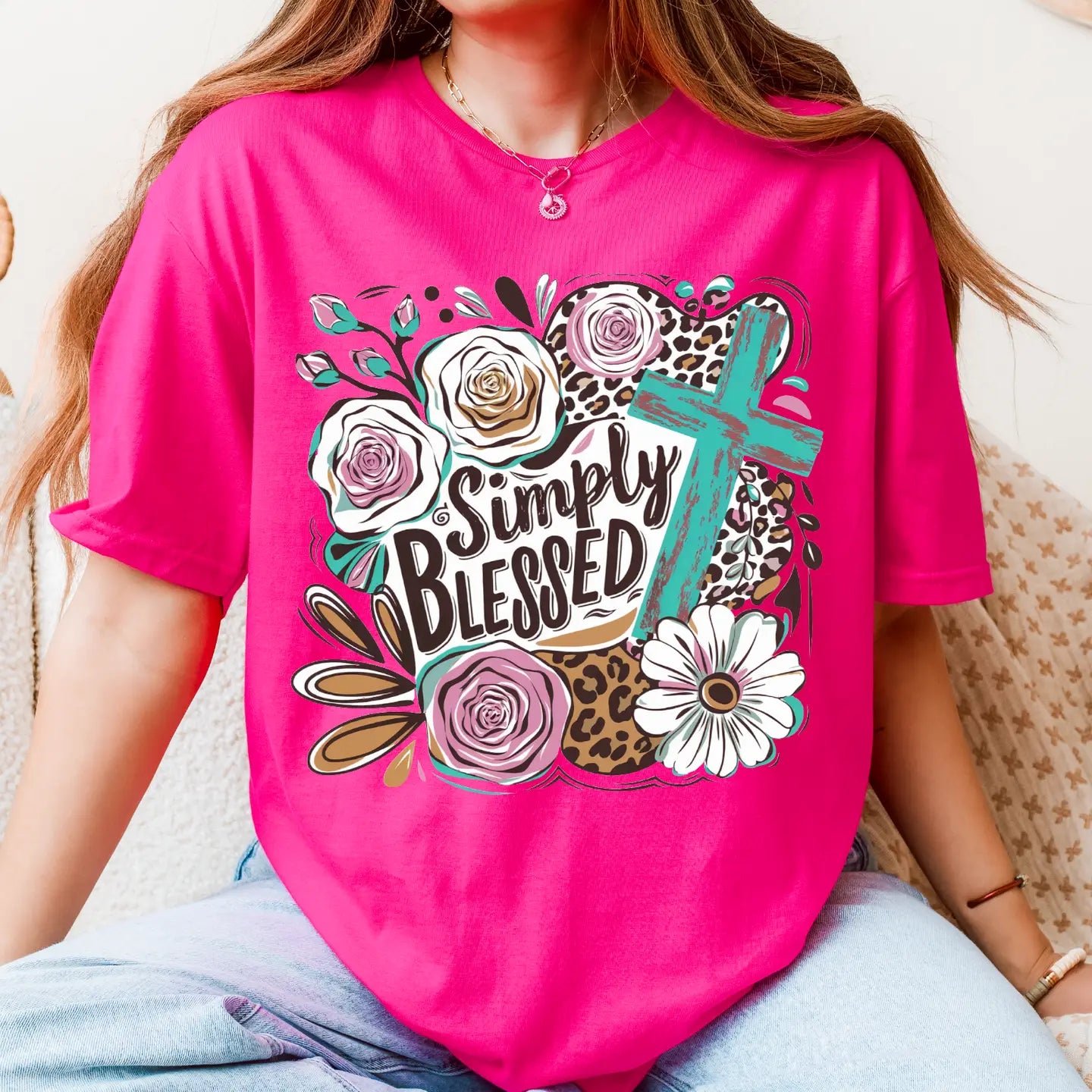 SIMPLY BLESSED CREWNECK TEE/SWEATSHIRT