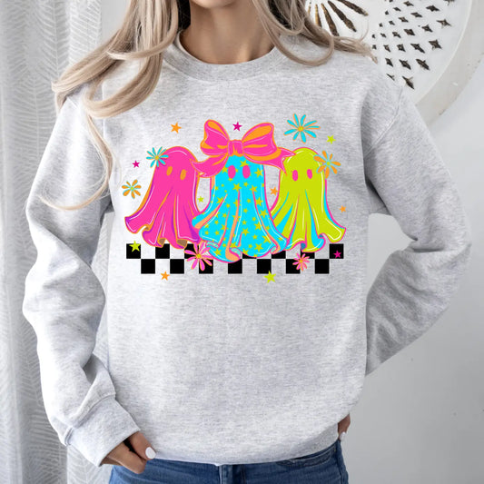 NEON GHOSTS CREWNECK TEE/SWEATSHIRT