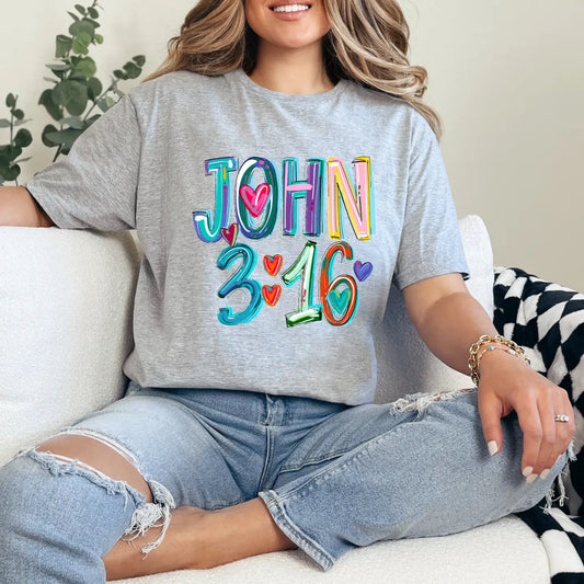 JOHN 3:16 CREWNECK TEE/SWEATSHIRT
