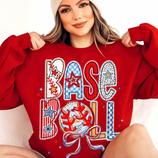 BASEBALL CREWNECK TEE/SWEATSHIRT