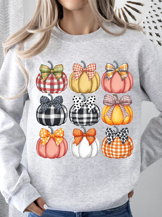 PUMPKIN COQUETTE CREWNECK TEE/SWEATSHIRT